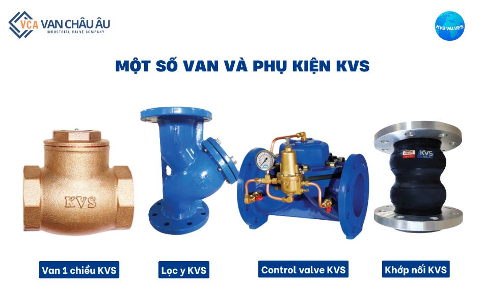 các loại van và phụ kiện khác của hãng kvs