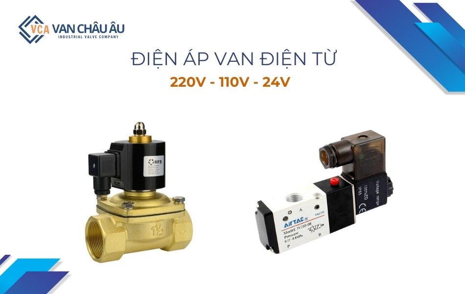phân loại van điện từ theo điện áp