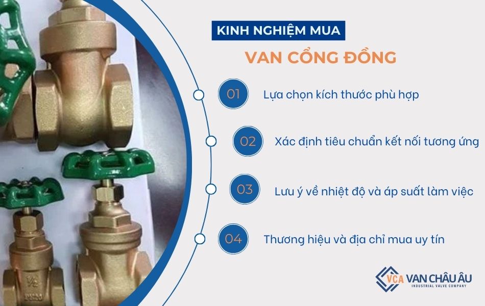 kinh nghiệm mua van cổng đồng