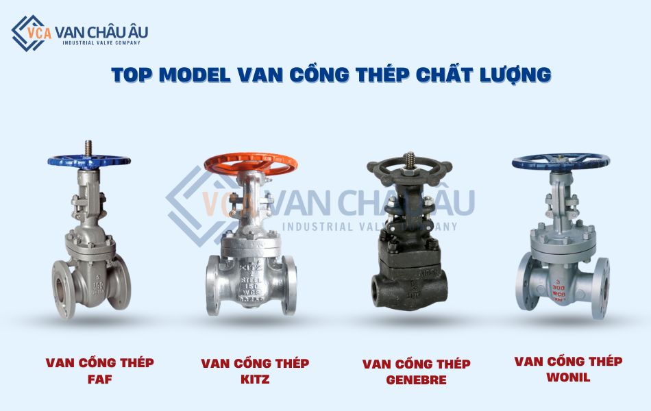 top các sản phẩm van cổng thép chất lượng