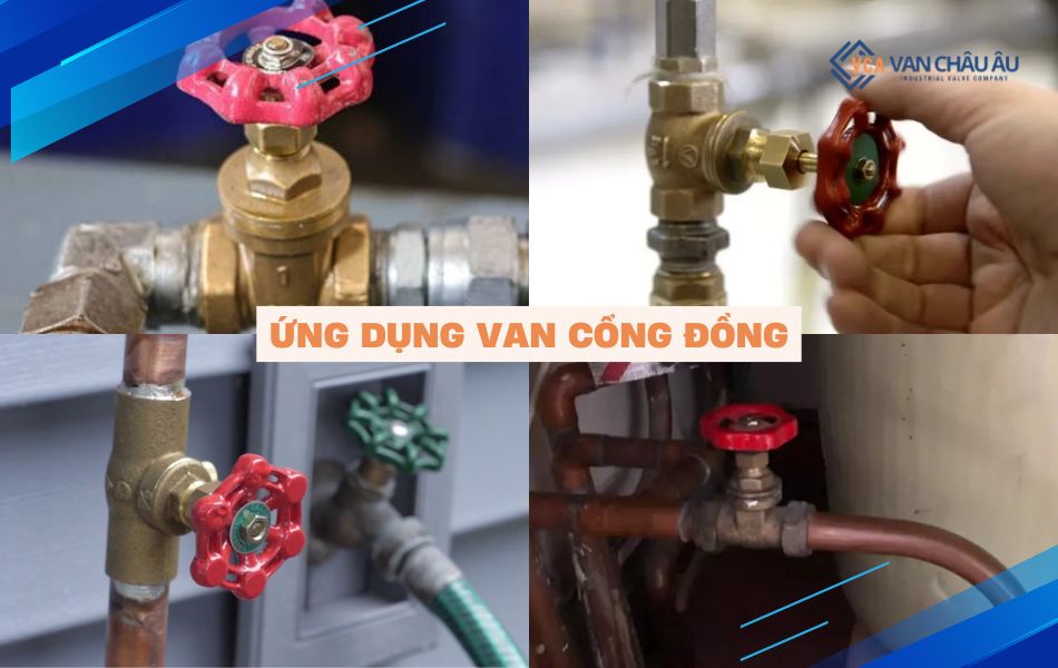 ứng dụng chính của van cổng đồng