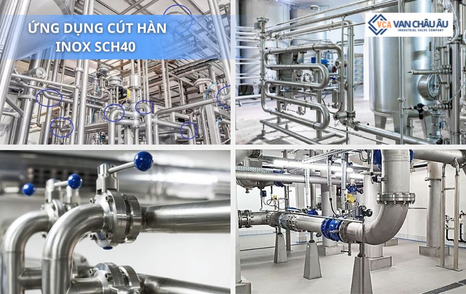 Ứng dụng cút hàn inox SCH40