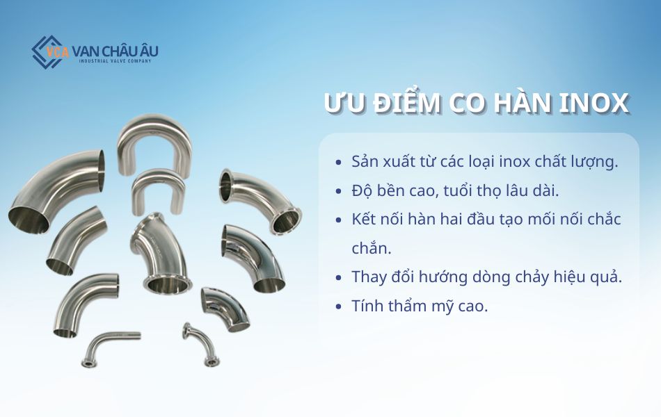 Ưu điểm cút hàn inox