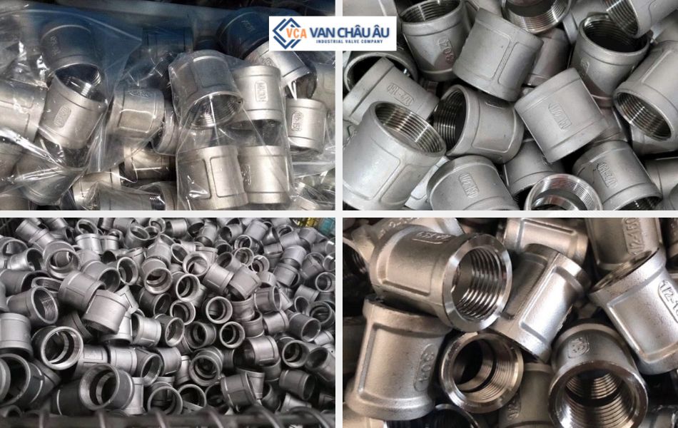 ứng dụng măng sông ren inox có gờ