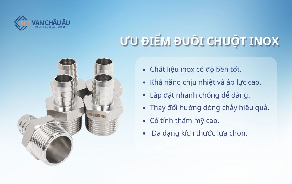 ưu điểm đuôi chuột inox