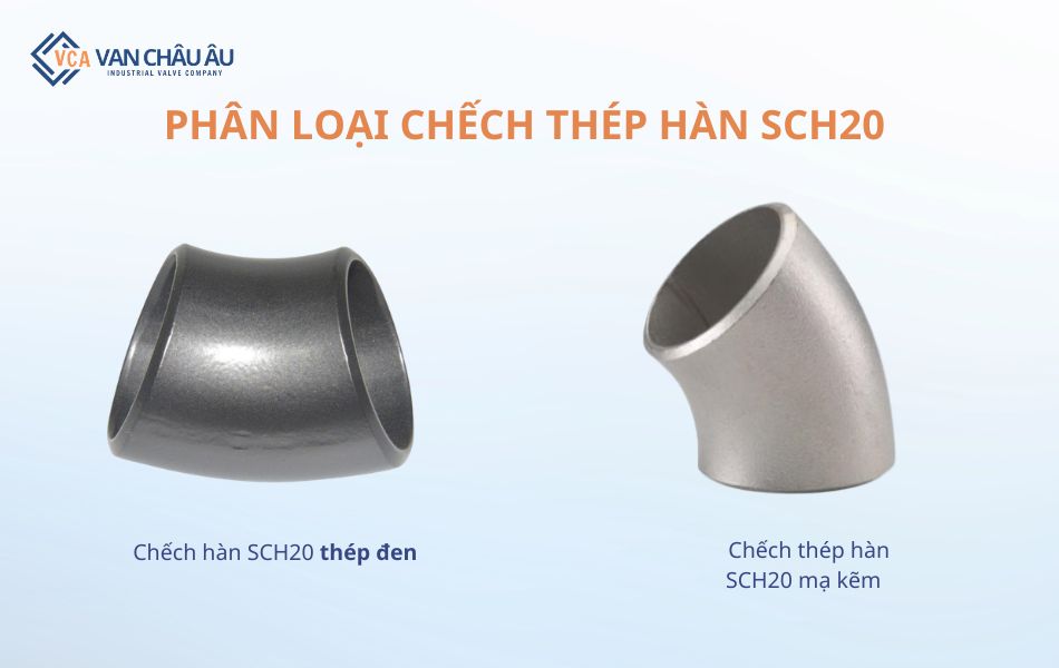 Phân loại chếch thép hàn SCH20