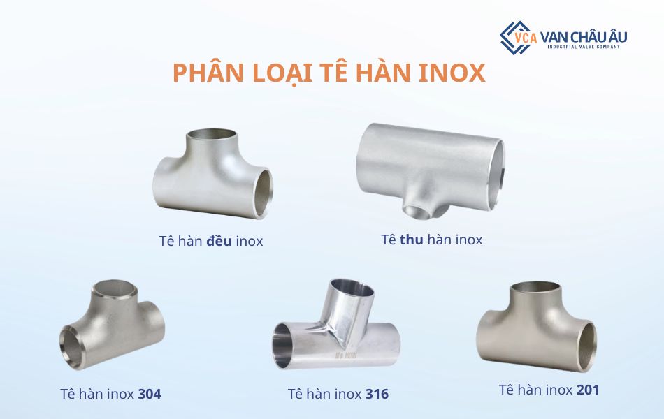 phân loại tê hàn inox