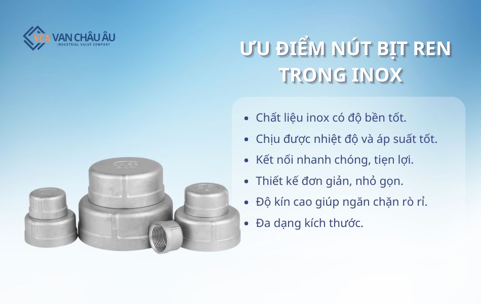 ưu điểm nút bịt ren trong inox
