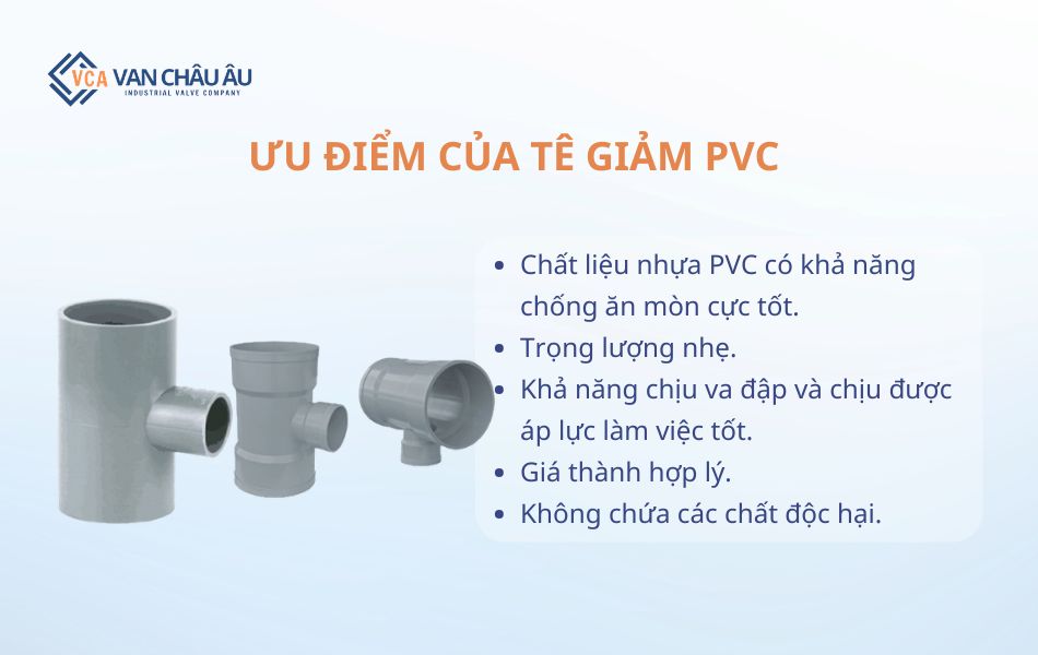 ưu điểm tê giảm pvc