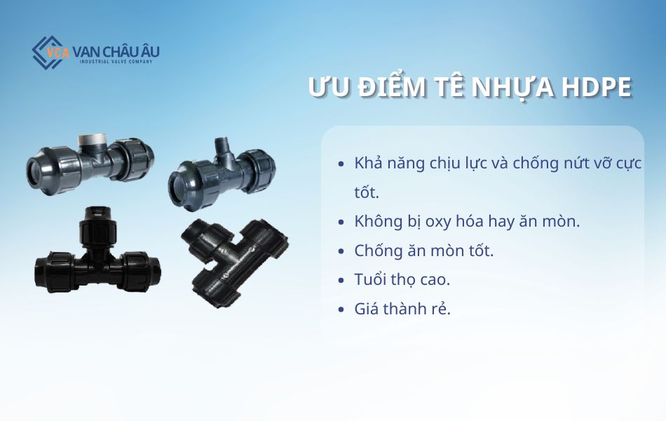 ưu điểm tê nhựa hdpe