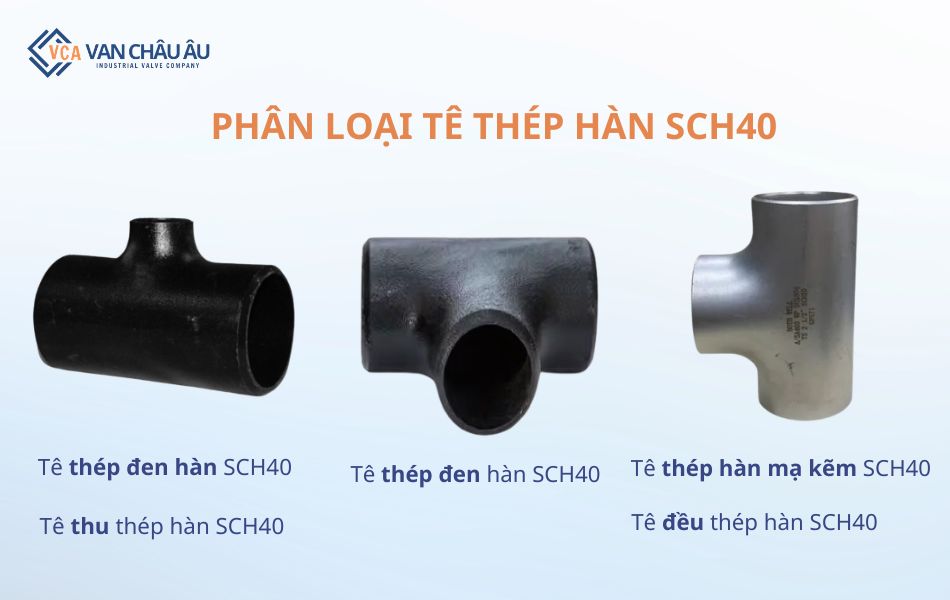 Phân loại tê thép hàn SCH40