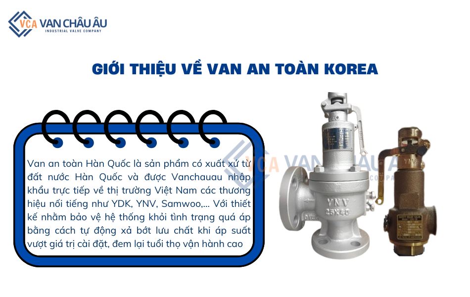 giới thiệu van an toàn hàn quốc