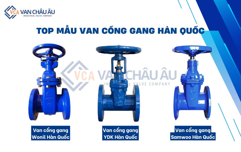 các mẫu van cổng gang hàn quốc được tin dùng