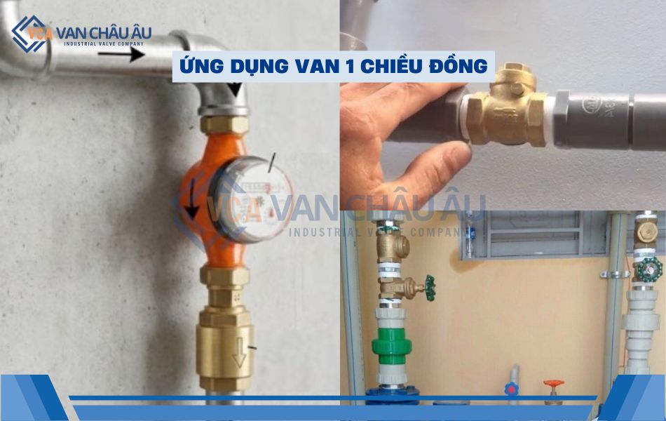 ứng dụng thực tế van 1 chiều đồng