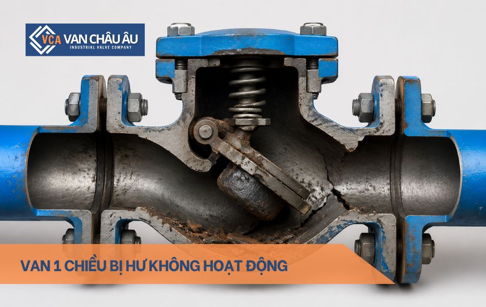 van 1 chiều bị hỏng không hoạt động