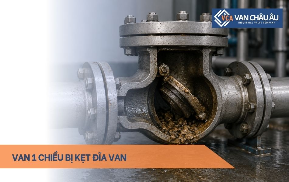 van 1 chiều bị hỏng do kẹt đĩa van