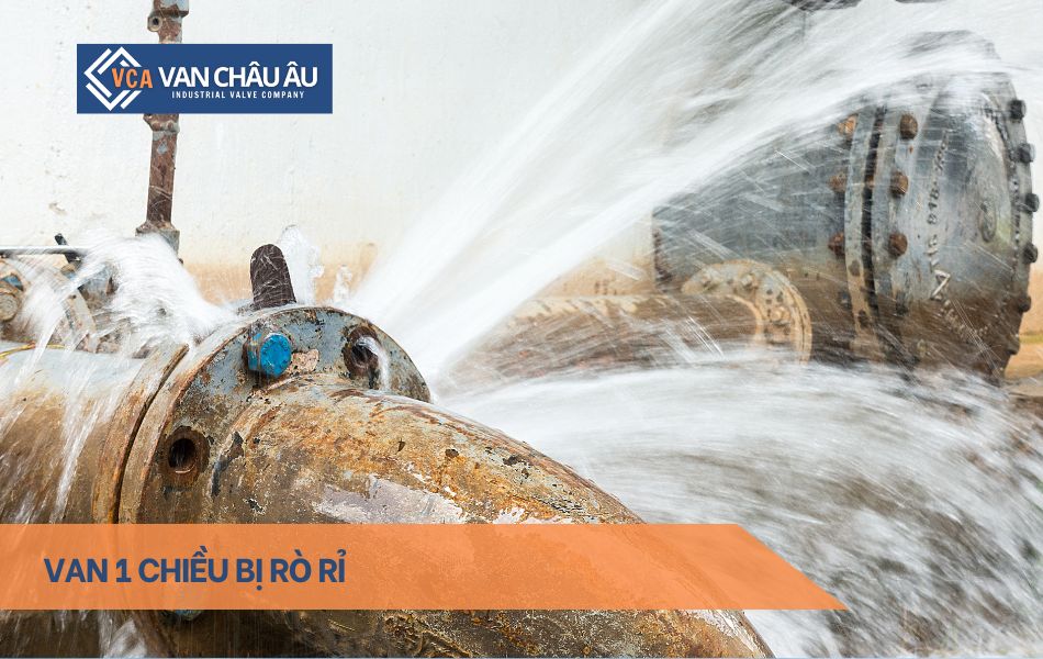 van 1 chiều bị rò rỉ nước