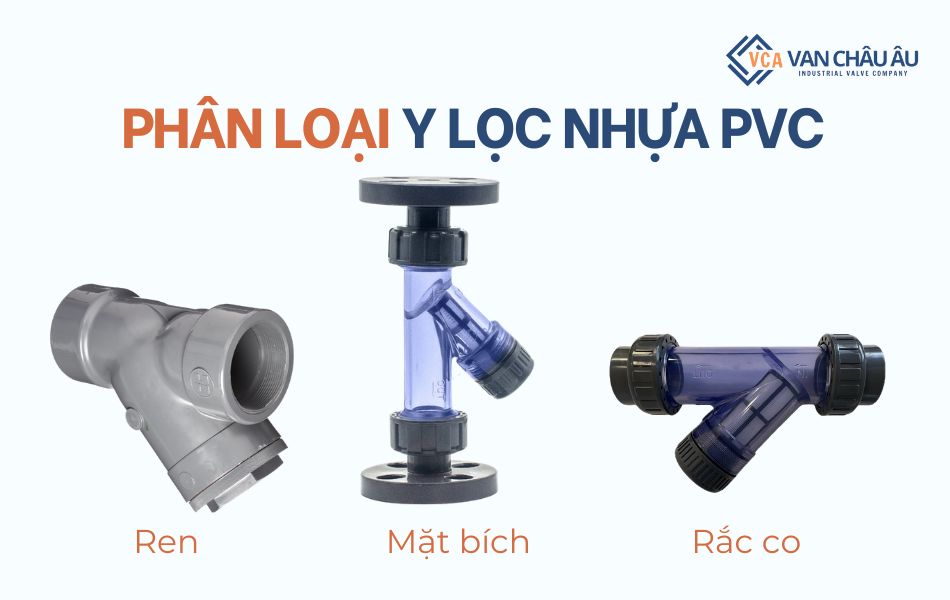 phân loại lọc chữ y pvc
