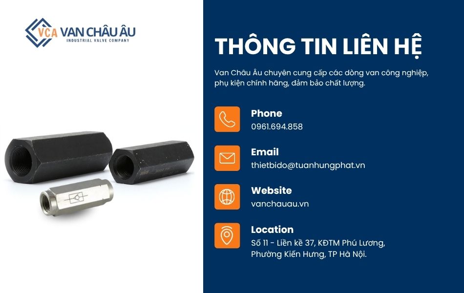 địa chỉ mua van thủy lực 1 chiều