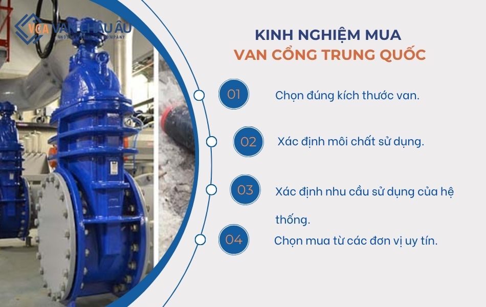 kinh nghiệm chọn mua van cổng trung quốc 