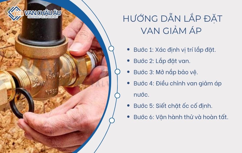 cách lắp đặt van giảm áp nước 