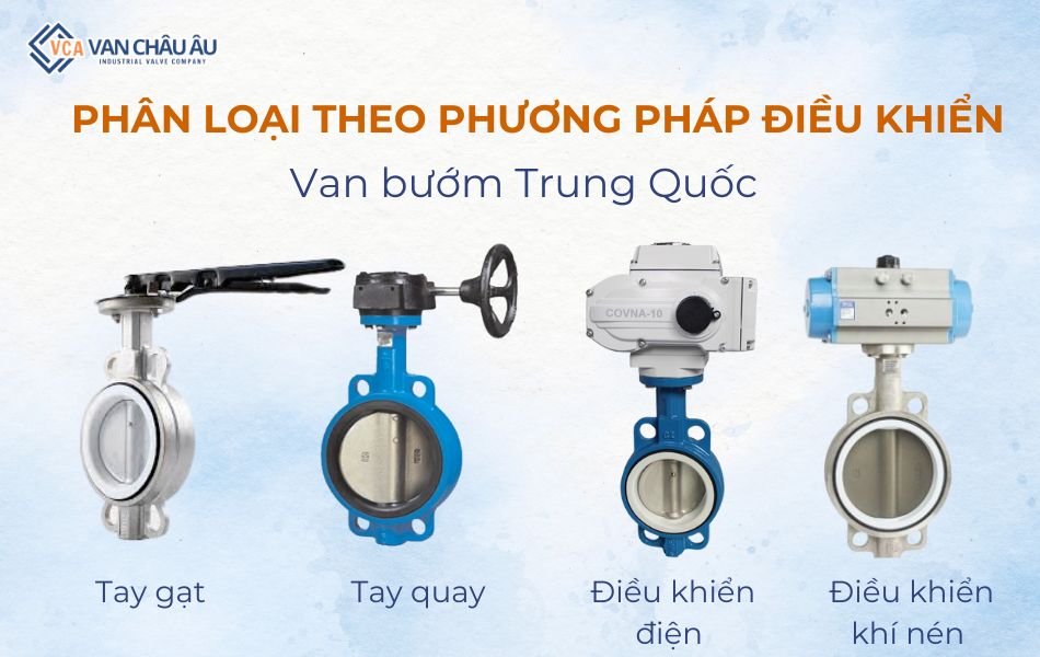 phân loại van bướm trung quốc theo cách vận hành