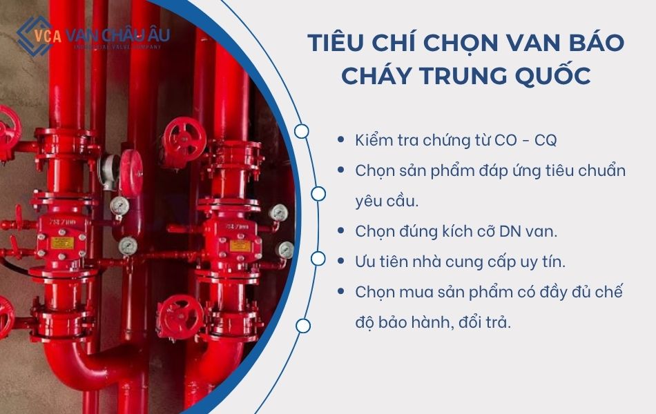 tiêu chí chọn mua van báo động trung quốc