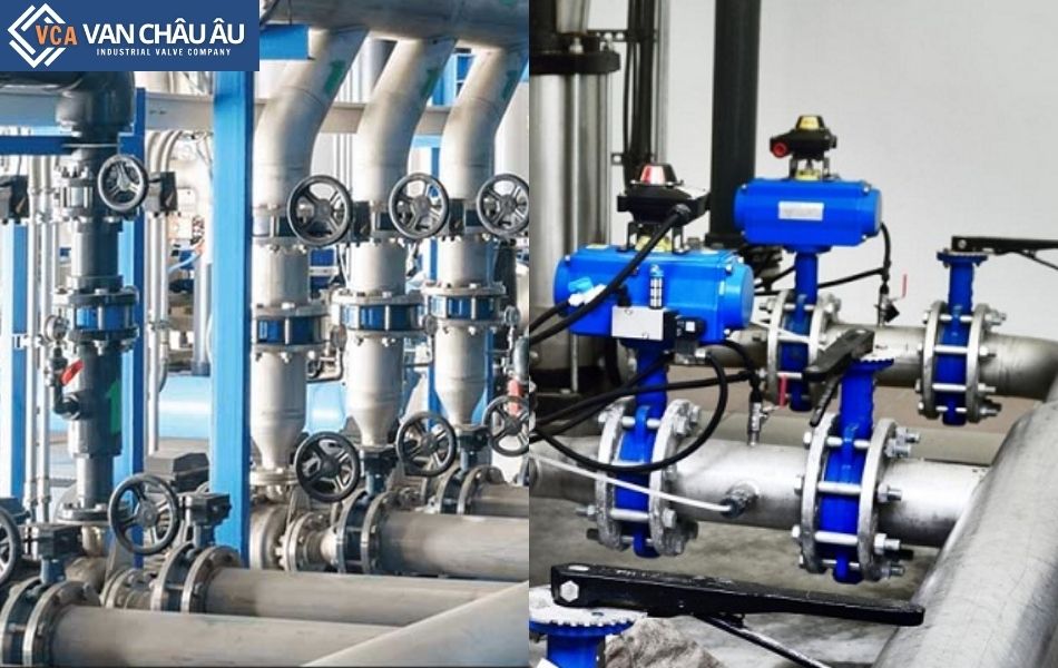 ưng dụng thực tế của van bướm trung quốc