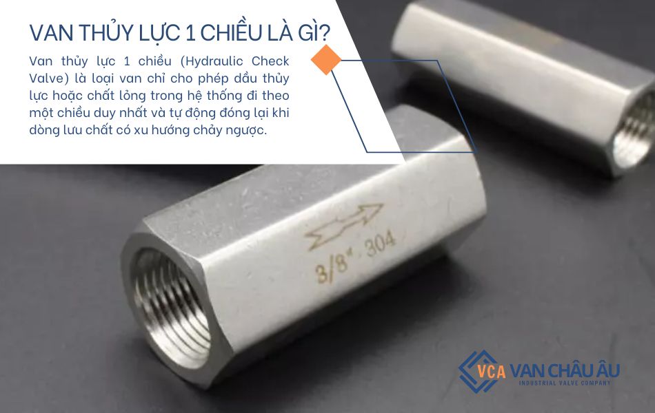 van thủy lực 1 chiều là gì