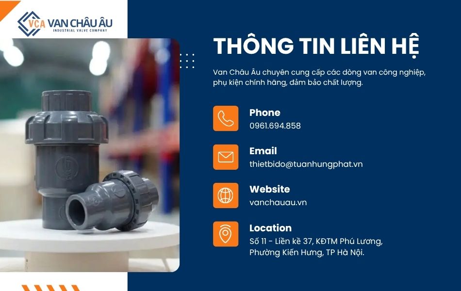 địa chỉ mua van 1 chiều pvc giá tốt