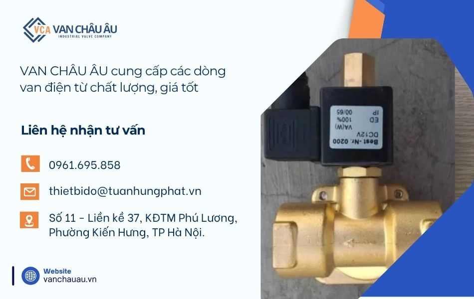 địa chỉ mua van điện từ thường mở chính hãng