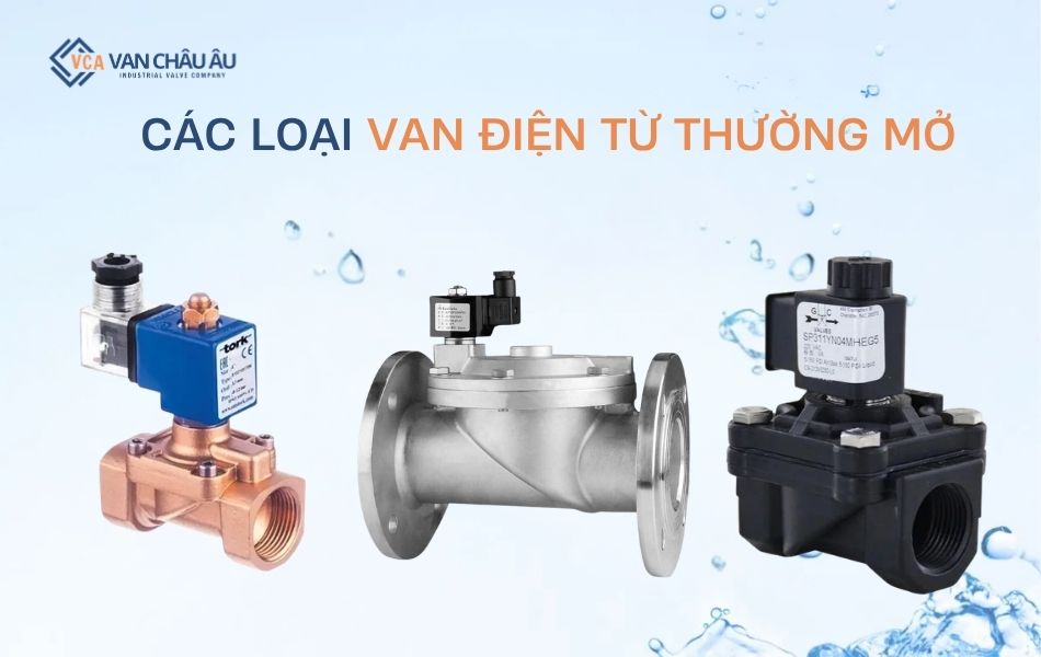 phân loại van điện từ thường mở