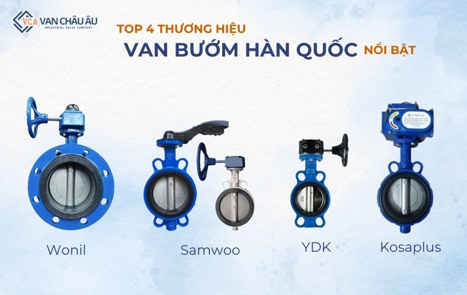 top thương hiệu van bướm hàn quốc uy tín