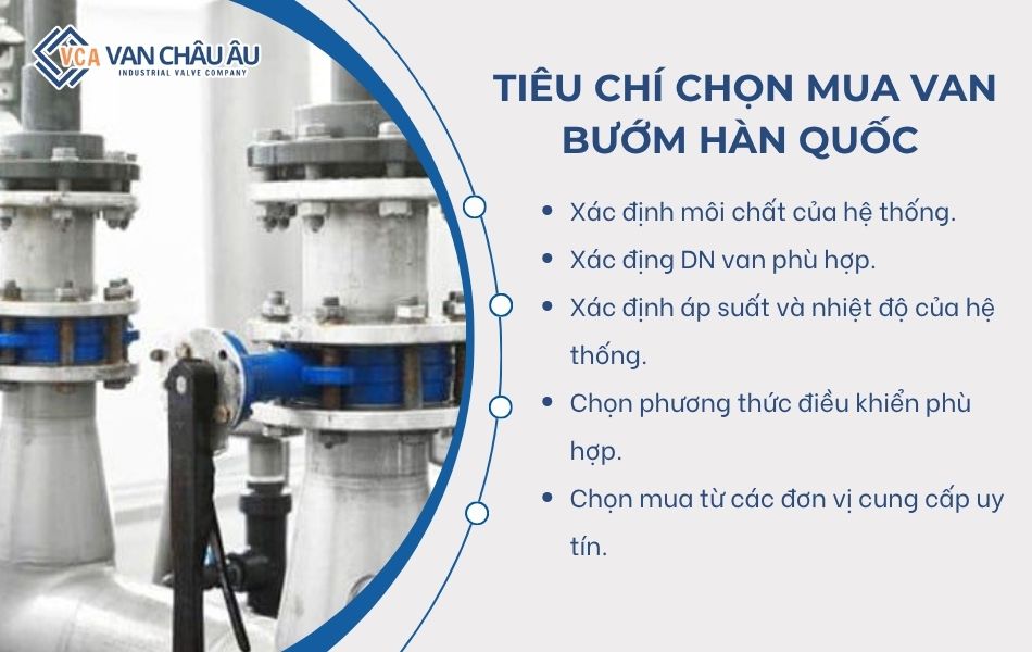 tiêu chí chọn mua van bướm hàn quốc 