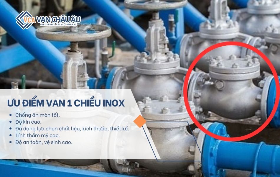 ưu điểm van 1 chiều inox