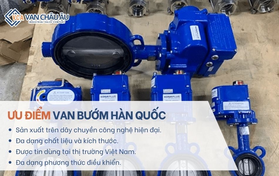 ưu điểm van bướm hàn quốc 