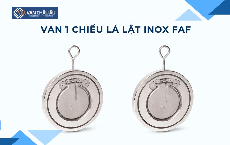 van 1 chiều lá lật inox thương hiệu faf