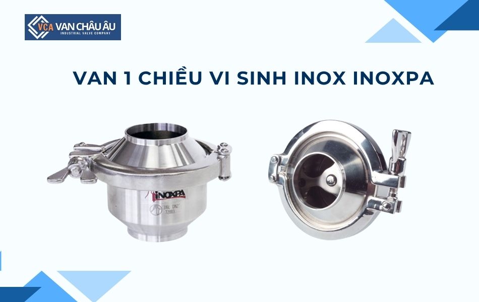 van 1 chiều inox vi sinh thương hiệu inoxpa