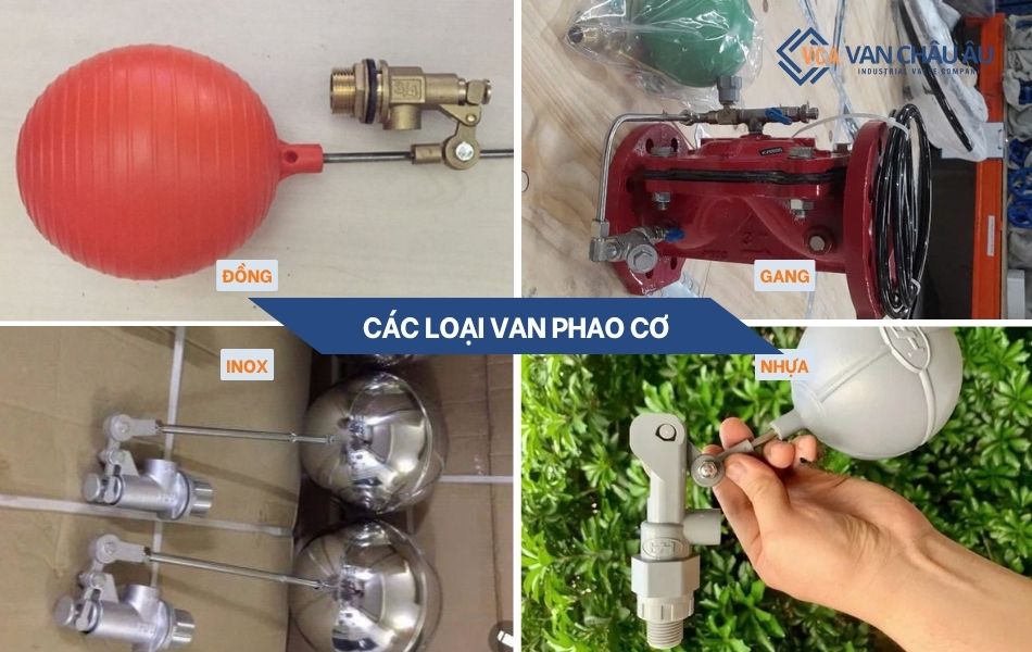 phân loại van phao cơ