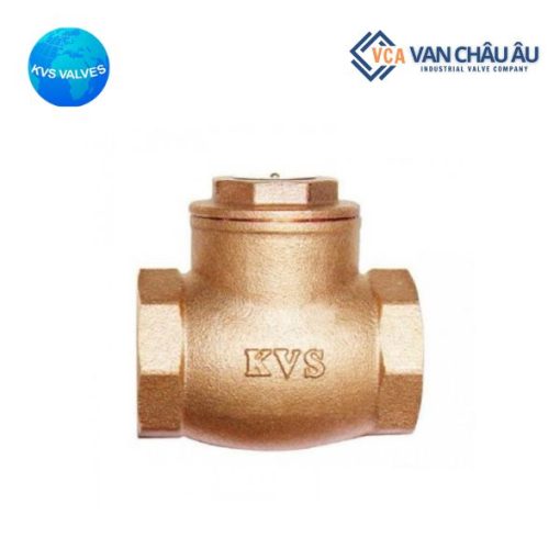 Van 1 chiều đồng lá lật lắp ren KVS