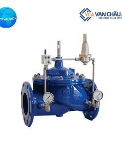 van giảm áp thủy lực nối bích KVS
