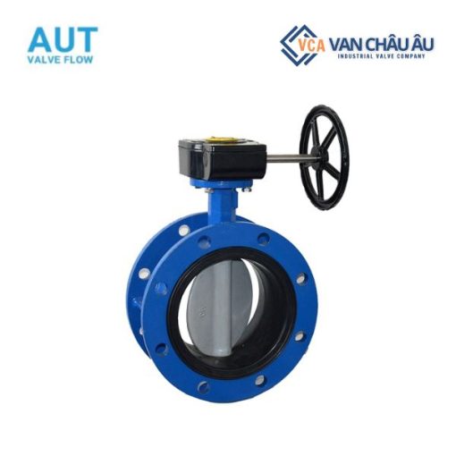 Van bướm tay quay 2 mặt bích AUT