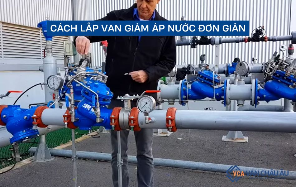 cách lắp van giảm áp nước